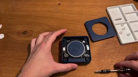 Place the top cover onto the device